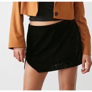Free People Black Mini Skirt